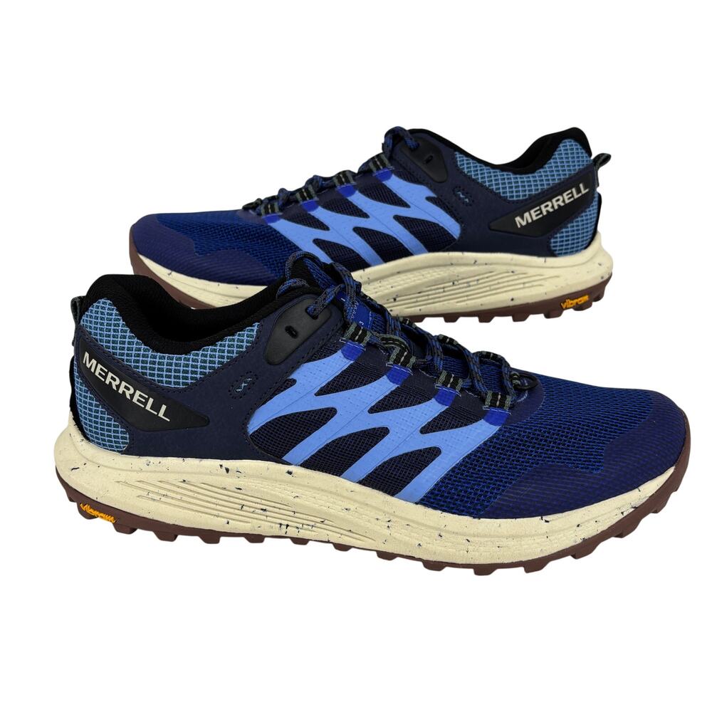 Merrell Nova 3 Sneakers Mens Size 9 Blue Trail Running Hiking Shoes Athletic
